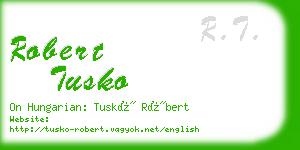 robert tusko business card